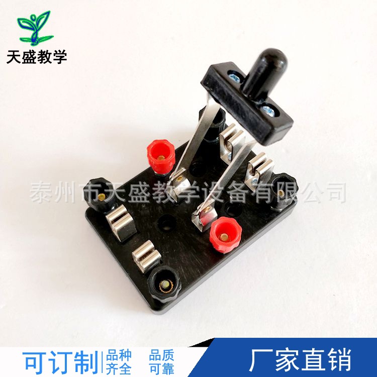 双刀双掷开关 23034 双刀开关 电学实验串联 并联器材 教学仪器