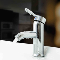 Full copper face basin faucet kitchen basin bathroom sink basin washbasin face basin hand basin cold and hot single hole single handle