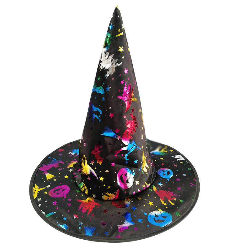 Sombrero de bruja sombrero de Halloween suministros de fiesta de bronceado sombrero de bruja mascarada vestido de bruja sombrero de bruja Sombrero Mágico