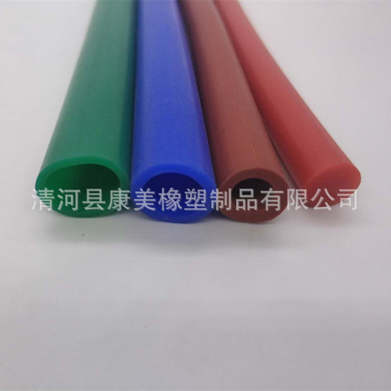 硅胶管彩色线径8*12mm空心密封条高透明硅胶条实心白色密实O型条
