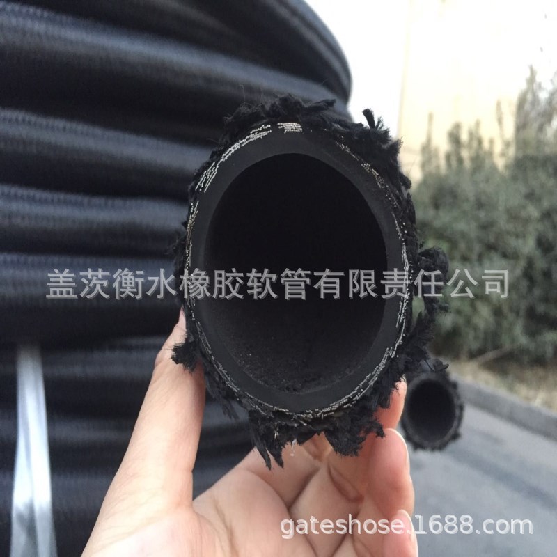 SAE100 R5 DN25黑色尼龙线液压油管 彩色棉线高温油管 量大优惠