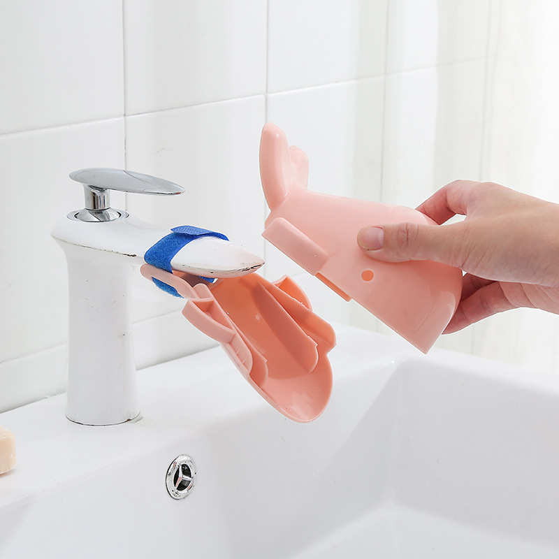 De dibujos animados de ballena grifo extensor de agua del grifo extensor de los niños del hogar fregadero del bebé Dispositivo de lavado de manos
