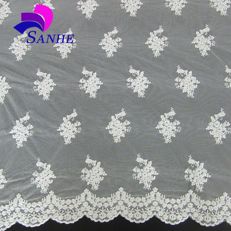 【新三和花边】精美涤光网布花边面料 时尚服装辅料