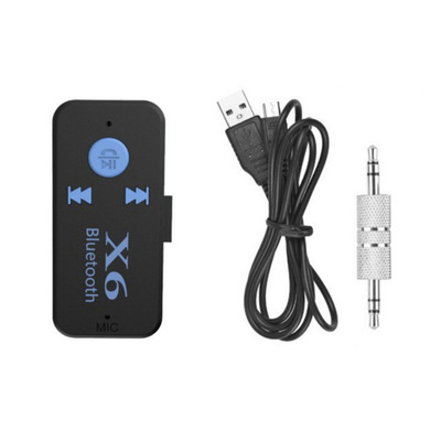 X6 Car Bluetooth -приемник Audio Bluetooth -приемник может вставить край TF -карты и использовать портативный исходный завод