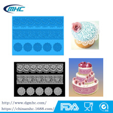 硅胶蕾丝垫 大号蕾丝花边模 新款硅胶翻糖蛋糕花边模 MHC-076