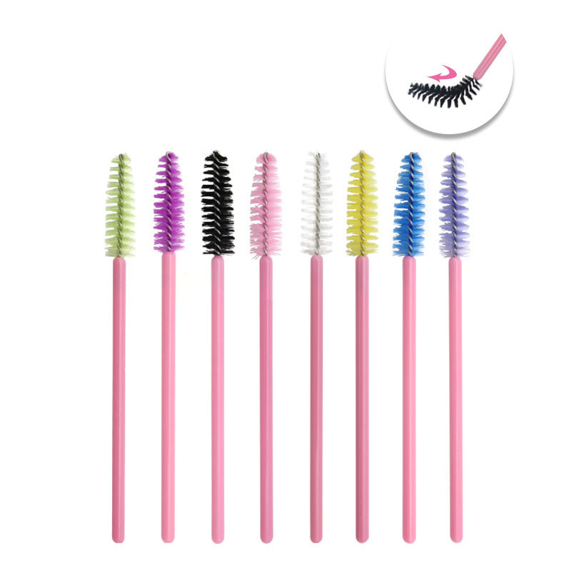 disposable nylon fuchsia brush for eyelashes