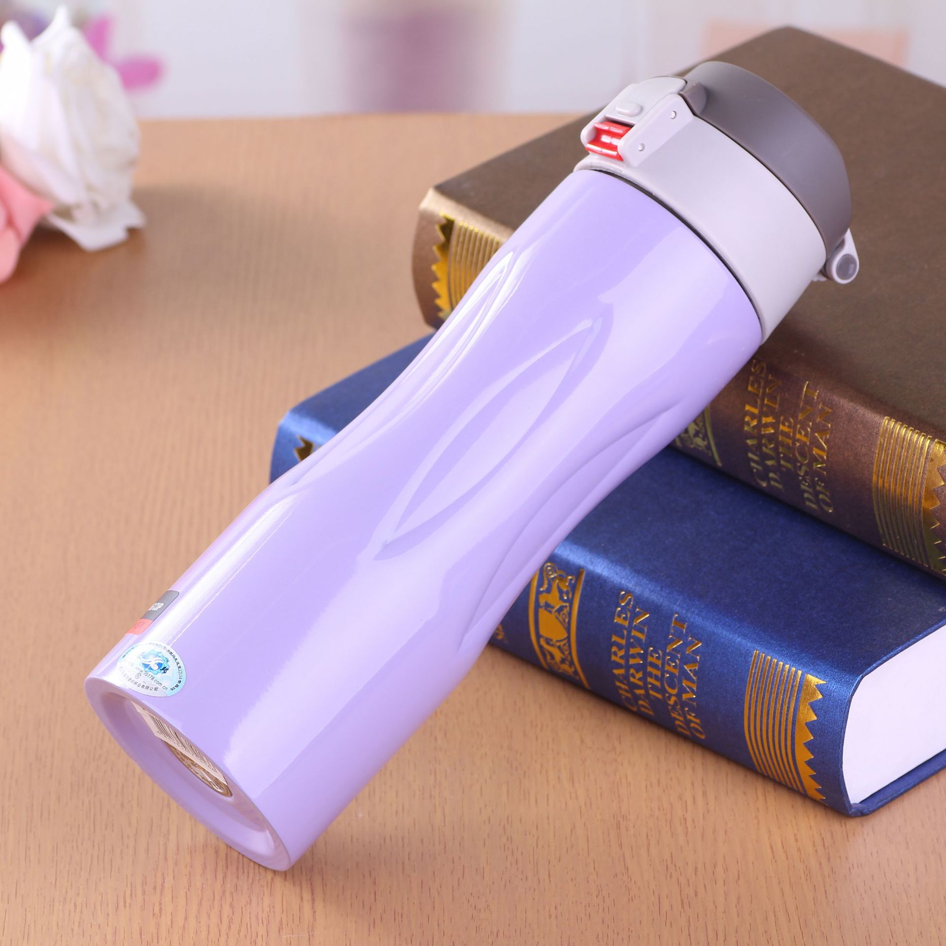 Fábrica al por mayor de la moda creativa termo vacío de acero inoxidable taza portátil deportes rebotando taza de agua de una sola pieza de entrega