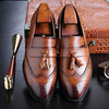 New Men's Leather Shoes Wholesale Men's Leather Shoes Casual Fashion Block Tassel Men's Shoes Large Men's Shoes