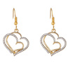 Jewelry, set, accessory, earrings heart-shaped heart shaped, necklace, European style, wedding accessories