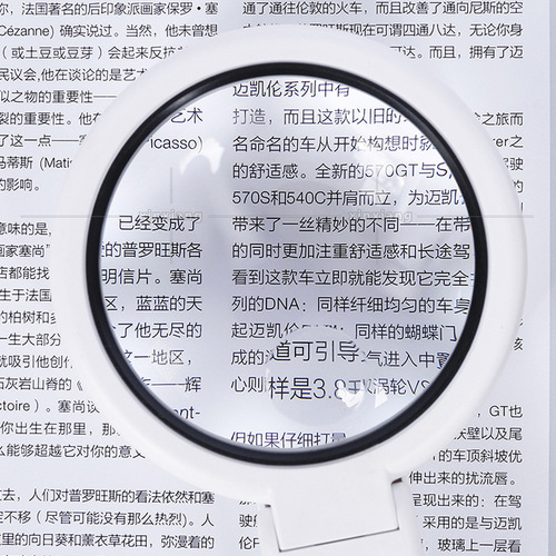 11 times 5 times handheld desktop foldable LED lamp for reading, reading, maintenance, appraisal, collection of jewelry and antiques magnifying glass