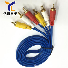 YL厂家直销1.5米3RCA转3RCA莲花线三分三6头视频线DVD线AV连接线