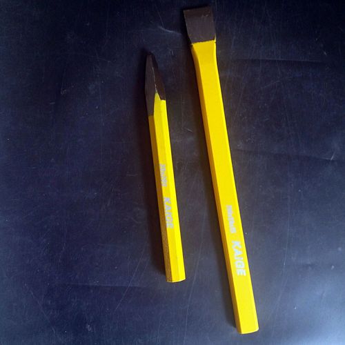 Wholesale masonry chisels alloy steel chisels chromium vanadium steel front steel pointed flat head spray plastic masonry chisels front steel chisels