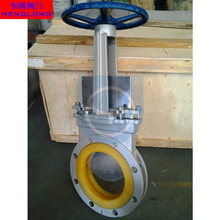 爆款 聚氨酯手动耐磨软密封法兰矿浆阀 耐磨矿浆阀 法兰矿浆阀