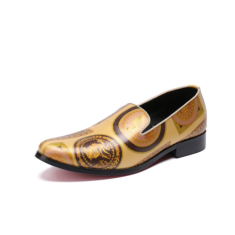 Британские Модные низкие Туфли, мужские Модные кожаные туфли без шнуровки с острым носком, брендовые корейские туфли из лакированной кожи, кожаная дышащая мужская обувь