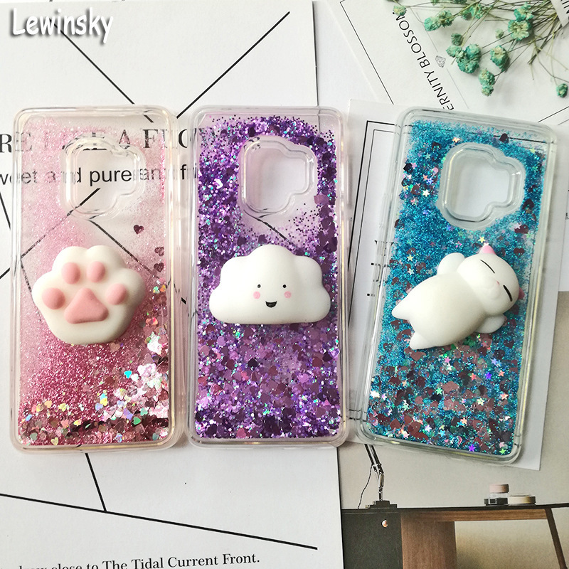 For iphone5/6/7/8 plus X quicksand kneading music Samsung s6 s7 s8 s9 mobile phone case protection