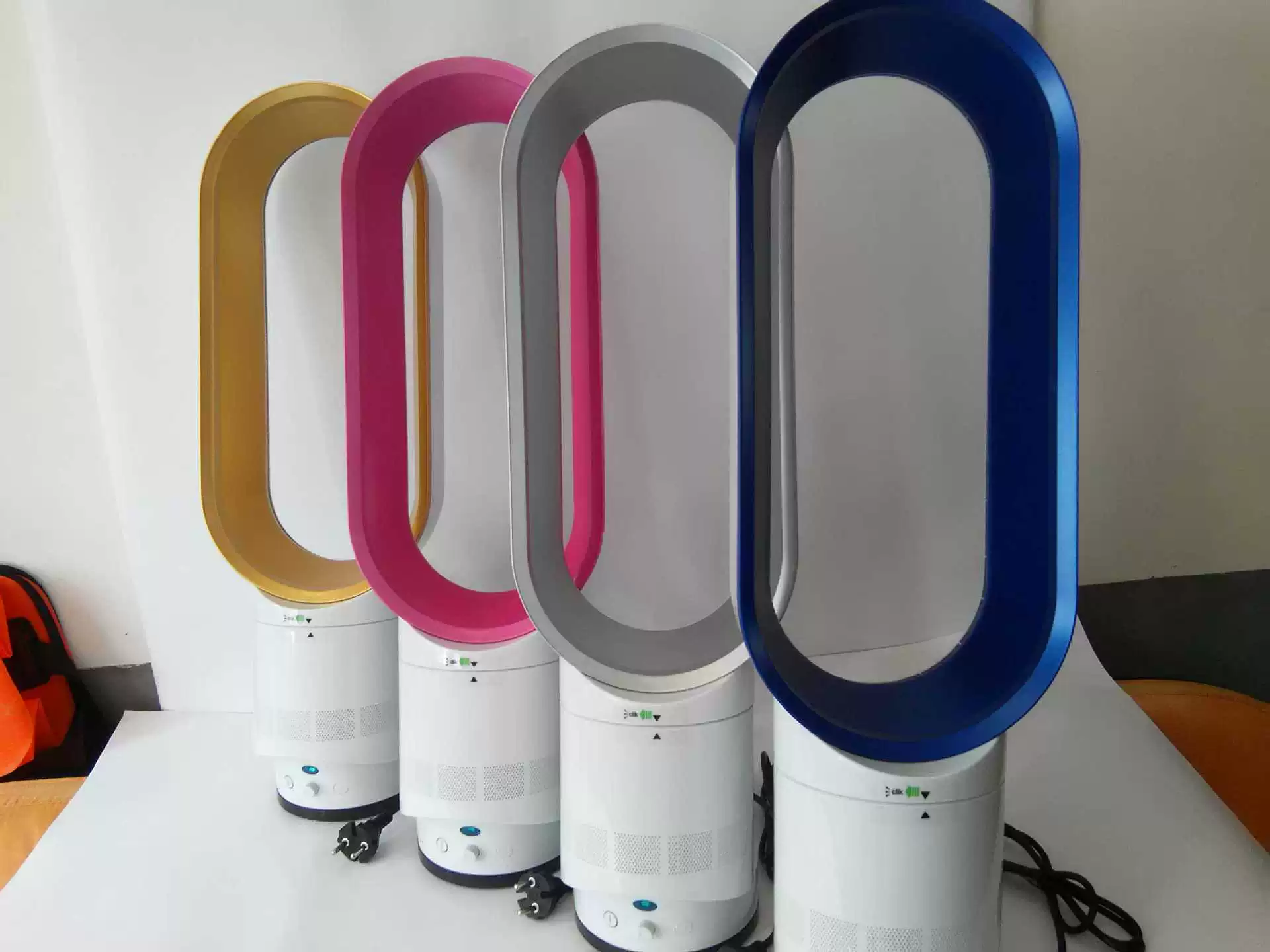 Bladeless Air Fan, 16–32 inch, Touch Control & Air Purifier Function, Multiple Plug Types