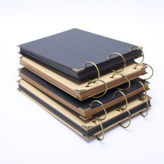 10-inch retro kraft paper DIY hoop hand-pasted photo album kraft card loose-leaf photo album
