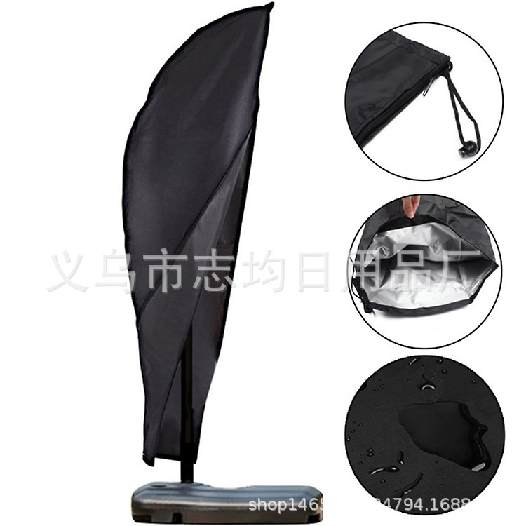 Outdoor Umbrella Cover Dustproof Waterproof Silver Coated Cloth Sunshade Protection Umbrella Cover Umbrella Cover Banana Umbrella Cover Black Foreign Trade Outdoor Umbrella Cover Dustproof Waterproof Silver Coated Cloth Sunshade Protection Umbrella Cover Umbrella Cover Banana Umbrella Cover Black Foreign Trade