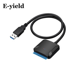 跨境usb转SATA数据线2.5/3.5寸usb3.0易驱线sata硬盘转接线