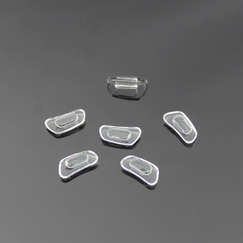 Аксессуары для вольфрамовой карбоновой оправы, нескользящая Накладка для носа, мягкая силиконовая накладка для носа, левая и правая защелкивающаяся пластиковая Стальная скоба