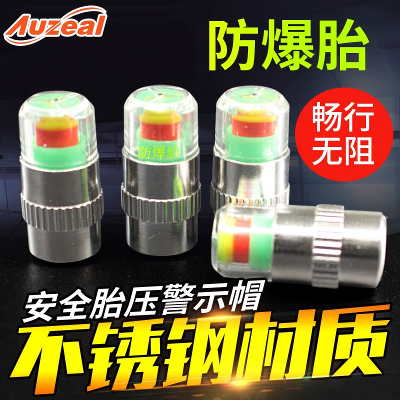 Автомобильный колпачок давления в шинах Обнаружение давления в шинах предупреждающий колпачок клапана металлический клапан монитор давления в шинах из нержавеющей стали