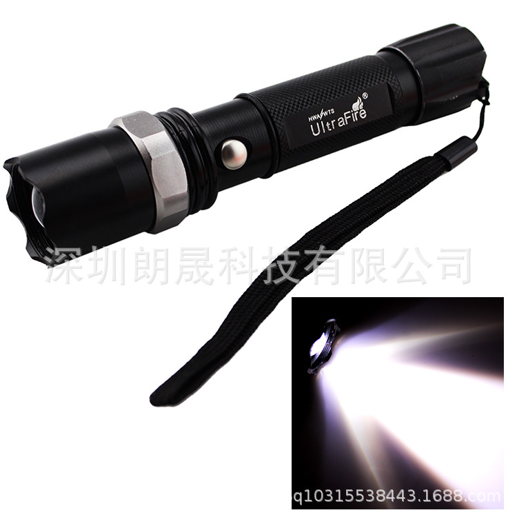 Linterna LED tipo bastón de doble propósito, recargable, de aleación de aluminio, luz de advertencia, barra fluorescente, luz de señalización, linterna con zoom óptico