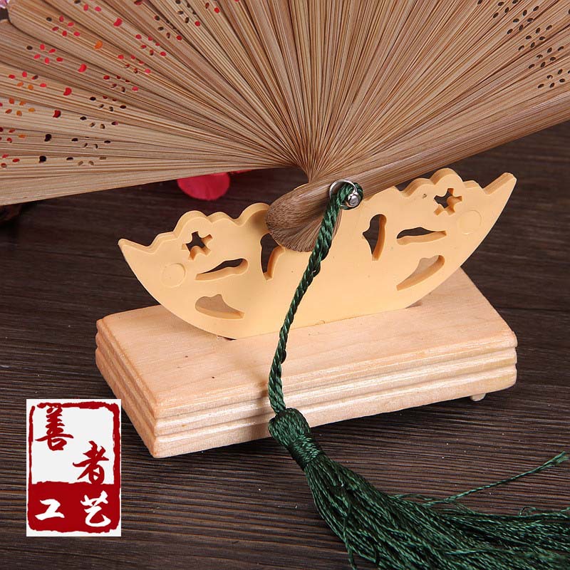 Sostenedor del ventilador de los hombres y de las mujeres sostenedor del ventilador del regalo del sostenedor del ventilador del palacio de bambú base plegable sostenedor del ventilador mesa redonda de la base del ventilador