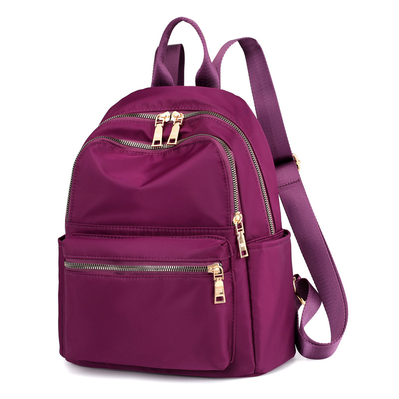 Mochila de moda de las mujeres de estilo coreano casual bolso de las mujeres estudiante bolsa de ordenador bolsa de tela de Oxford bolsa de momia Mochila pequeña de viaje