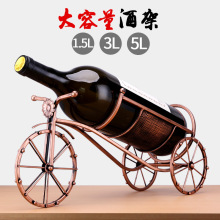 3L5L大型红酒架葡萄酒架子5升大瓶装3升摆件3L红酒瓶摆件大号酒架