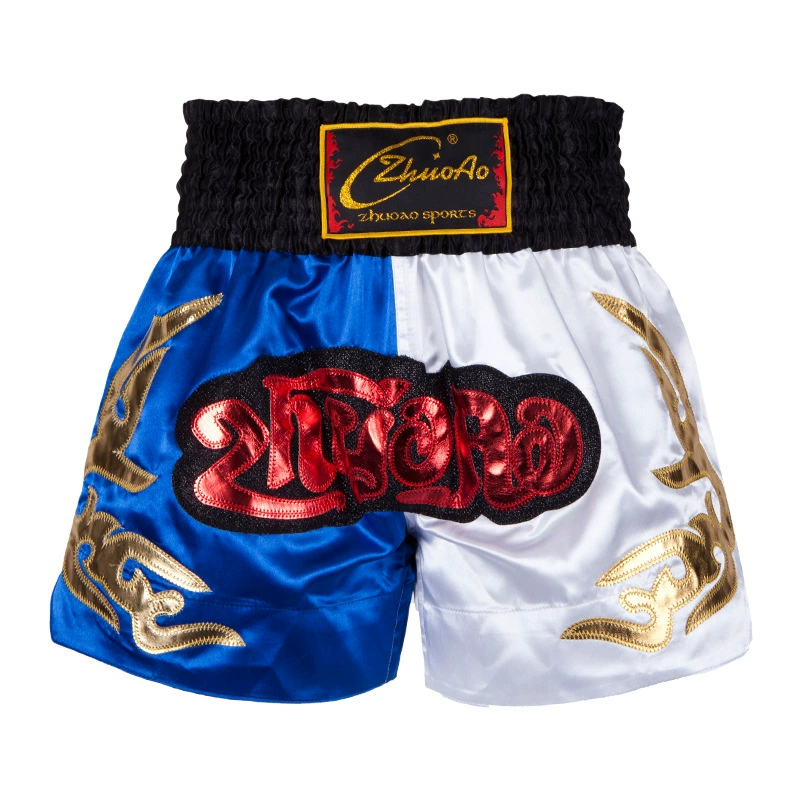 Boxing Training Shorts, Muay Thai Style, Satin Finish, Sizes XXXS(110)–XXXXL(200)
