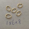 Spot supply of cross -border supply of stainless steel elliptical rings DIY jewelry accessories