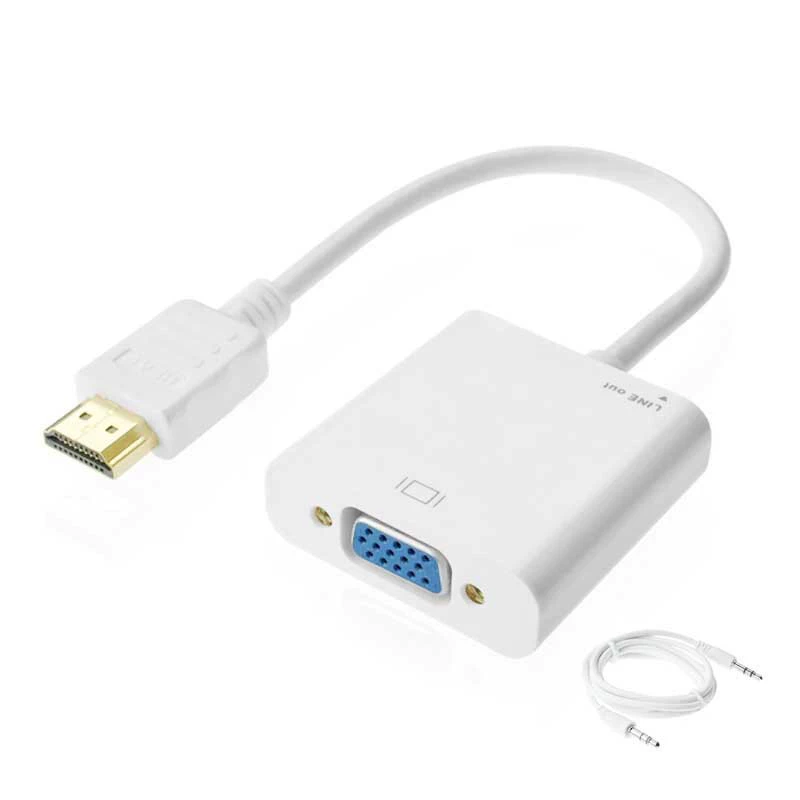 HDMI-to-VGA конвертер с аудио интерфейсом, большой размер, бесплатная доставка