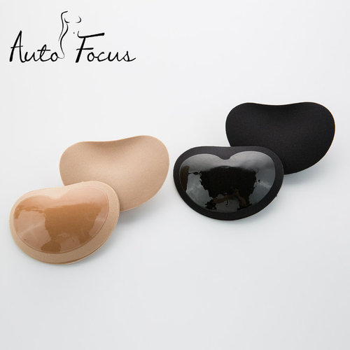 Manufacturer wholesale self-adhesive invisible breast pads bikini underwear swimsuit breast pads thickened heart corner sponge bra inserts