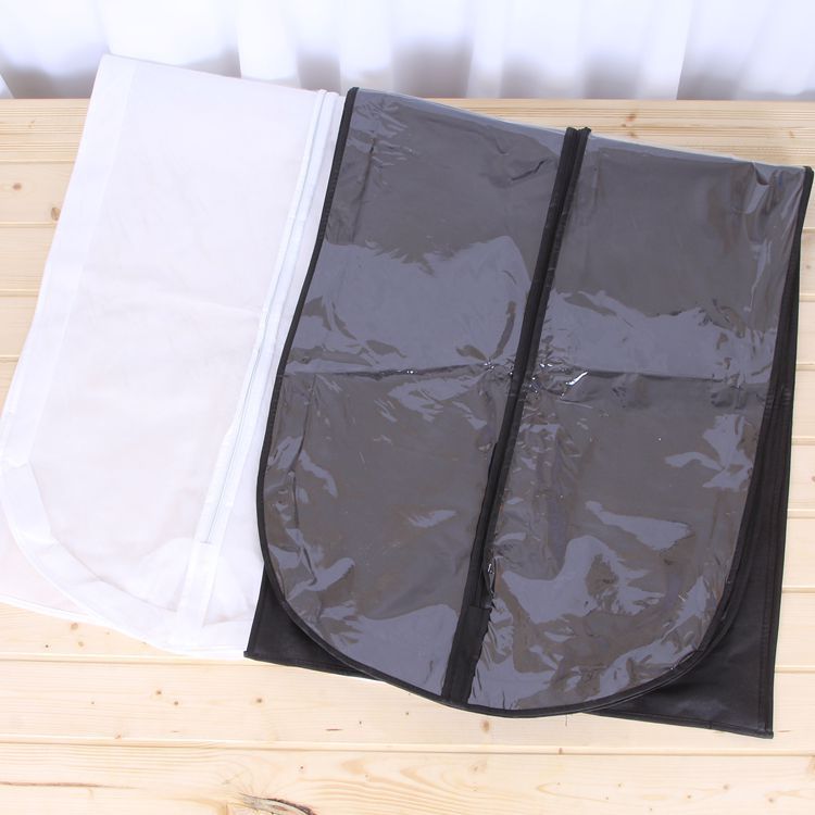 厂家定制无纺布拉链西装袋 大衣包装袋风衣包装袋定做可印logo