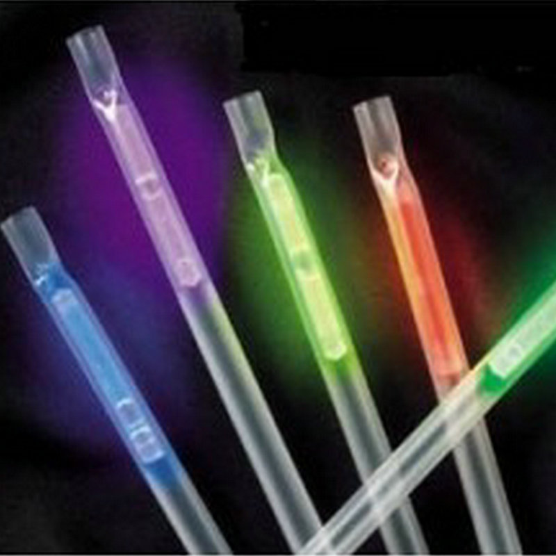 Paja fluorescente de la alegría del concierto de la paja de emisión de luz para la barra de Halloween