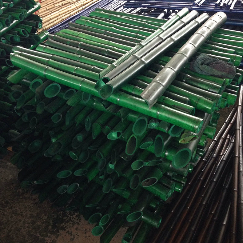 Садовые принадлежности окрашенные бамбуковые столбы фабрики прямые украшения бамбуковые насекомые и плесень