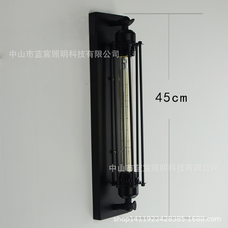 Estilo Europeo retro decorativo lámpara de pared pasillo lámpara corredor lámpara hierro estilo industrial espejo faro CAFÉ Tienda lámpara al por mayor