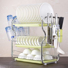 Kitchen rack supplies utensils tableware washing and placing dishes storage rack knife rack cupboard drain bowl rack