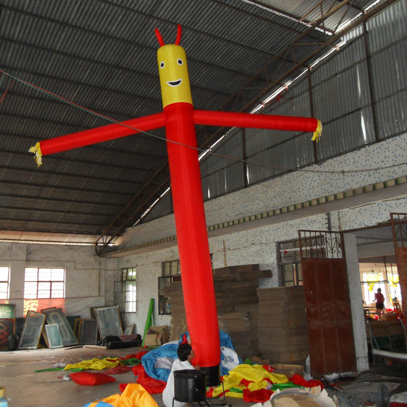 厂家现货直供户外活动空中舞星卡通充气单脚模型人偶