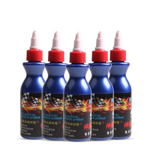 Small blue car scratch repair pen repair fluid to remove stains and scratch repair agent traceless wax