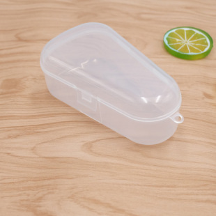 Baby gum storage box transparent PP box drop-shaped storage box medicine feeder storage box