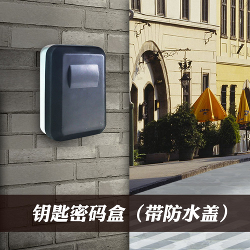 Cross-border new large capacity wall-mounted key box password key storage box organizer key box password lock