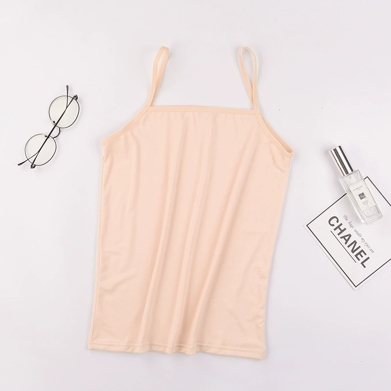 Tank Top with Built-In Cups, Plus Size Vest Top, Sizes S–3XL, Multi-Color Options