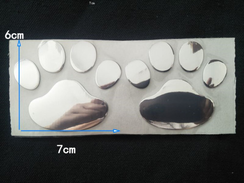 Car decoration car stickers cool bear puppy footprints 3D three-dimensional car stickers pvc self-adhesive stickers naked