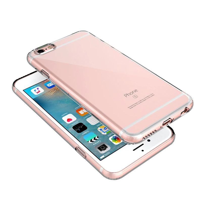Защитный силиконовый чехол для телефона (Apple) совместимый с iPhone 6–17, прозрачный, водонепроницаемый 1.2 мм