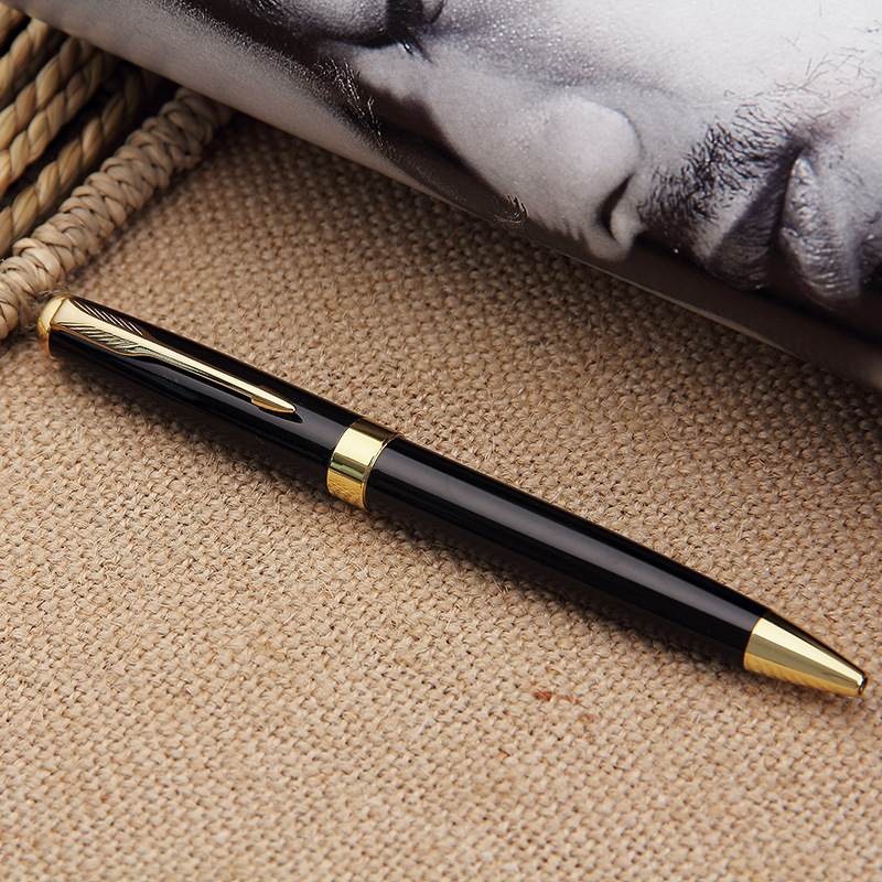 Fábrica al por mayor de metal giratorio bolígrafo creativo negocio publicidad regalo aceite pluma impresa LOGO entrega de una sola pieza