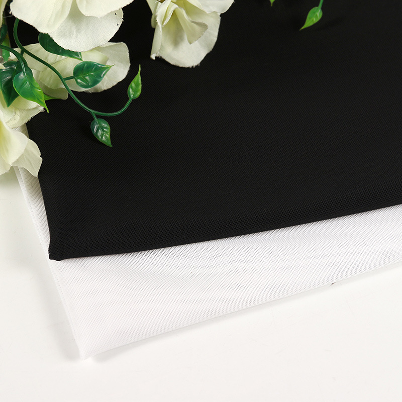 厂家直售 70d氨纶加厚弹力网眼布 砖块网四面弹力内衣服装布料