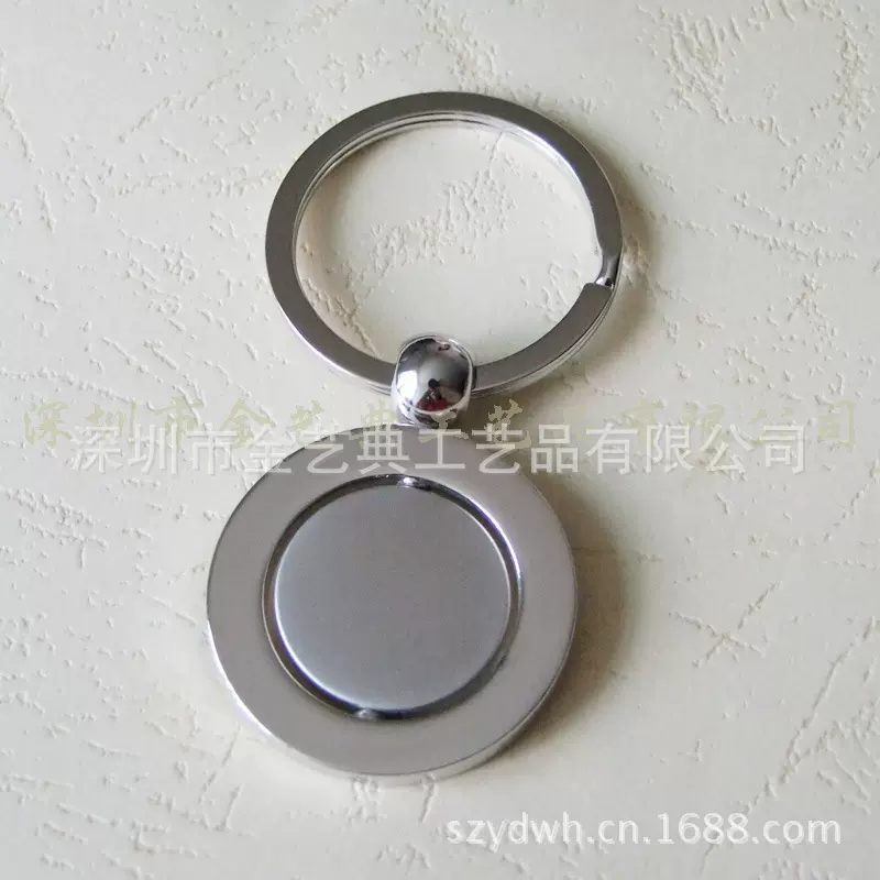 言丁制现模可按要求加广告位旋转钥匙扣源头工厂锌合金钥匙扣制作