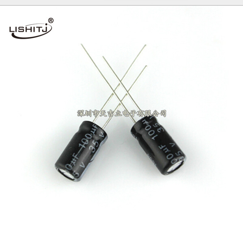 电解电容100UF 35V体积6.3*12mm 6*7mm