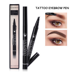 Cross-border handaiyan ultra-fine carving waterproof long-lasting non-smudge four-prong eyebrow pencil four-pronged eyebrow pencil